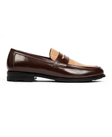 Anthony Veer Men's Mercer Slip On Leather Penny Loafers