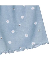 Gerber Toddler Girls 3-Piece T-Shirt, Shorts & Pants Pajama Set, Garderning, 5T