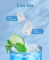 Cowsar 26.5lbs Countertop Ice Maker, 9 Cubes in 6 Mins, Self-Clean, 2 Sizes, Basket/Scoop
