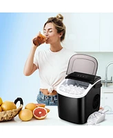 Cowsar 26.5lbs Ice Maker Portable Countertop, 9 Bullet Cubes 6 Mins, Self-Cleaning