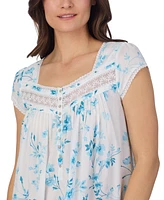 Eileen West Women's Cotton Cap-Sleeve Ballet Nightgown