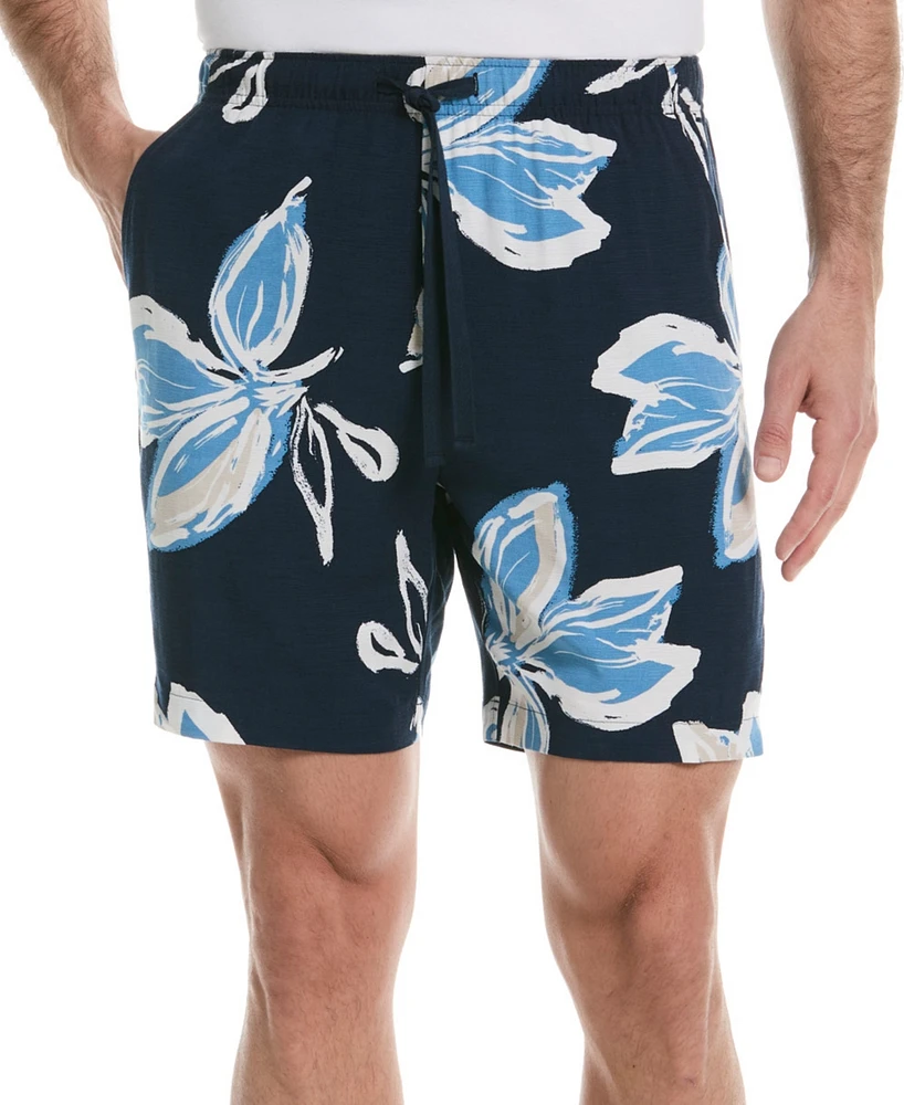 Cubavera Men's Classic-Fit Tropical Floral 7" Drawstring Shorts