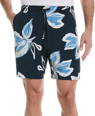 Cubavera Men's Classic-Fit Tropical Floral 7" Drawstring Shorts