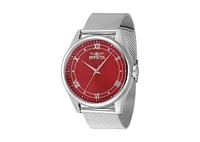Invicta Men's 48484 Celestial Quartz 3 Hand Red Dial Watch