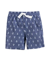 Hudson Baby Baby Boys Hudson Shorts Bottoms 4-Pack, Anchors, 9-12 Months
