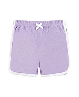 Hudson Baby Girls Shorts Bottoms 4-Pack, Pink Lilac, 9-12 Months