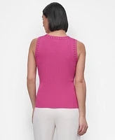Dkny Women's Cutout-Trim Sweater Tank