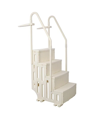 Pool Ladder Heavy-Duty 4 Safety Step for Above Ground Pools Stair Entry System with Handrails 400lbs