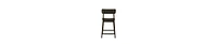 Curved Back Counter Stool – Rubberwood Chair for Kitchen & Bar