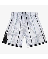 Mitchell & Ness Men's White Toronto Raptors 2009/10 Hardwood Classics Marble Swingman Shorts