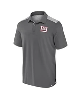 Fanatics Men's Gray New York Giants Long Shot Polo Shirt
