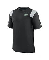 Nike Men's Black New York Jets Sideline Tonal Logo Performance Player T-Shirt