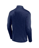 Fanatics Men's Heather Navy New York Yankees Fundamentals Quarter-Zip Pullover