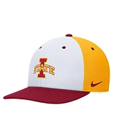 Nike Men's White/Gold Iowa State Cyclones Pro Performance Snapback Hat