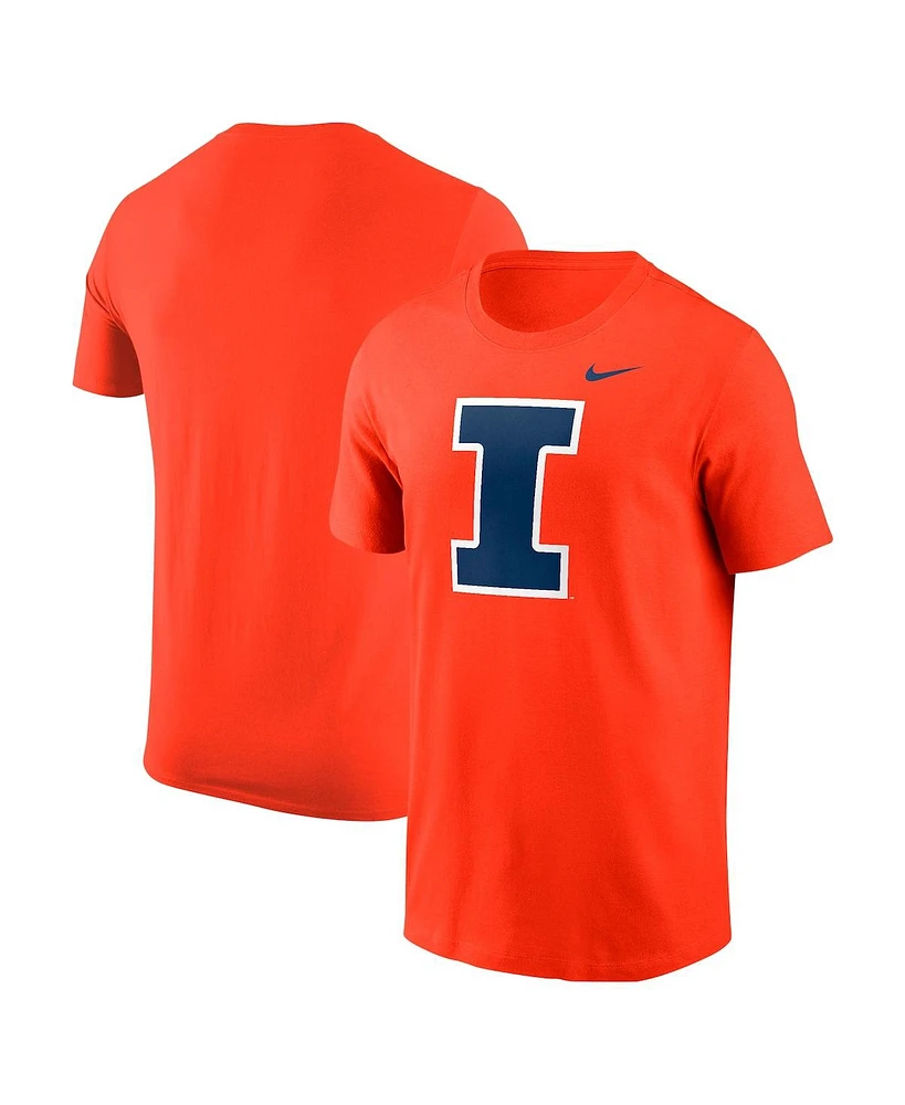 Nike Men's Orange Illinois Fighting Illini Logo T-Shirt