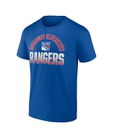 Fanatics Men's Blue New York Rangers Open Net T-Shirt