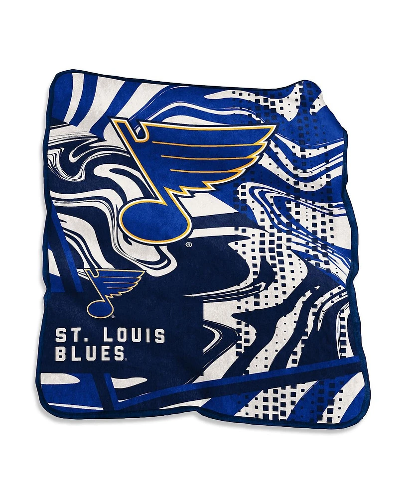 Logo Brands St. Louis Blues 50" x 60" Swirl Raschel Throw