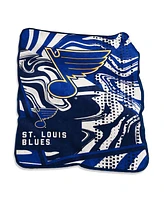 Logo Brands St. Louis Blues 50" x 60" Swirl Raschel Throw