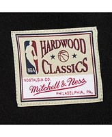 Mitchell & Ness Women's Black Golden State Warriors Hardwood Classics Cropped Pullover Hoodie