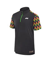 Formula 1 Men's Black 2024 Mexico City Grand Prix Tech Quarter-Zip Polo Shirt
