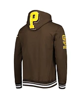 Pro Standard Men's Brown San Diego Padres Mash Up Logo Pullover Hoodie