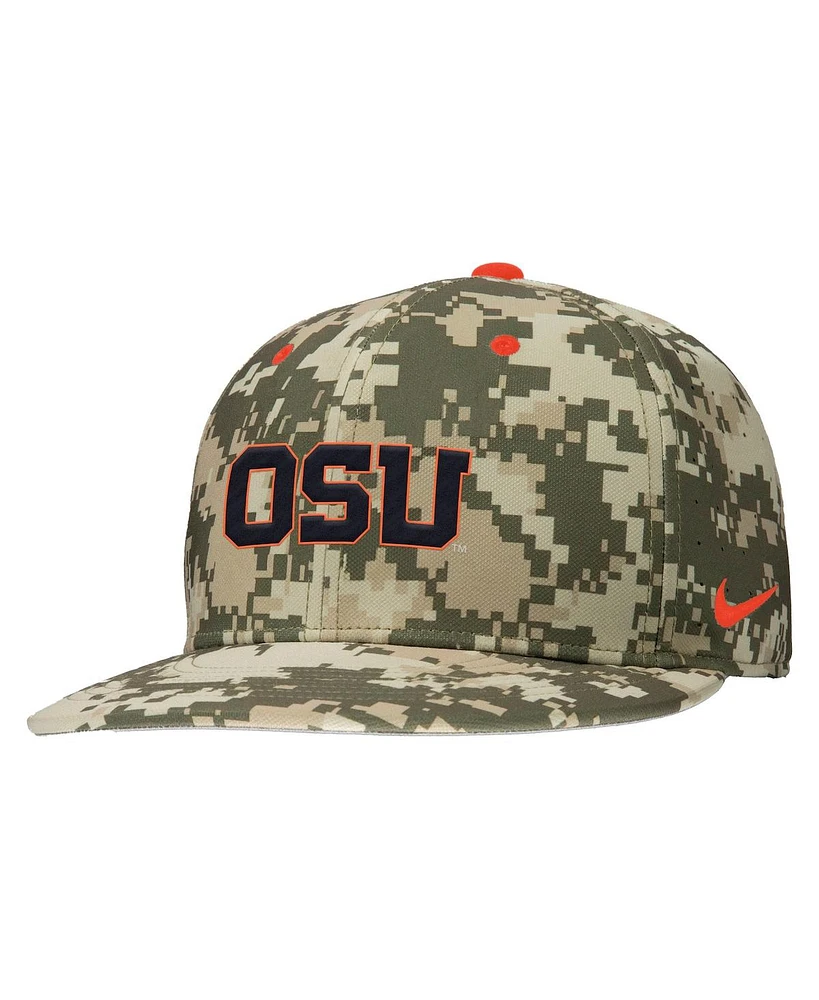 Nike Men's Digital Camo Oregon State Beavers On-Field Baseball Performance Fitted Hat
