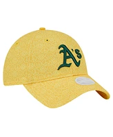 New Era Women's Gold Athletics Don't Worry 9Twenty Adjustable Hat