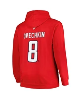 Profile Men's Alexander Ovechkin Red Washington Capitals Big Tall Name Number Pullover Hoodie