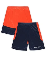 Fanatics Men's Navy/Orange Denver Broncos Big Tall Launch Shorts
