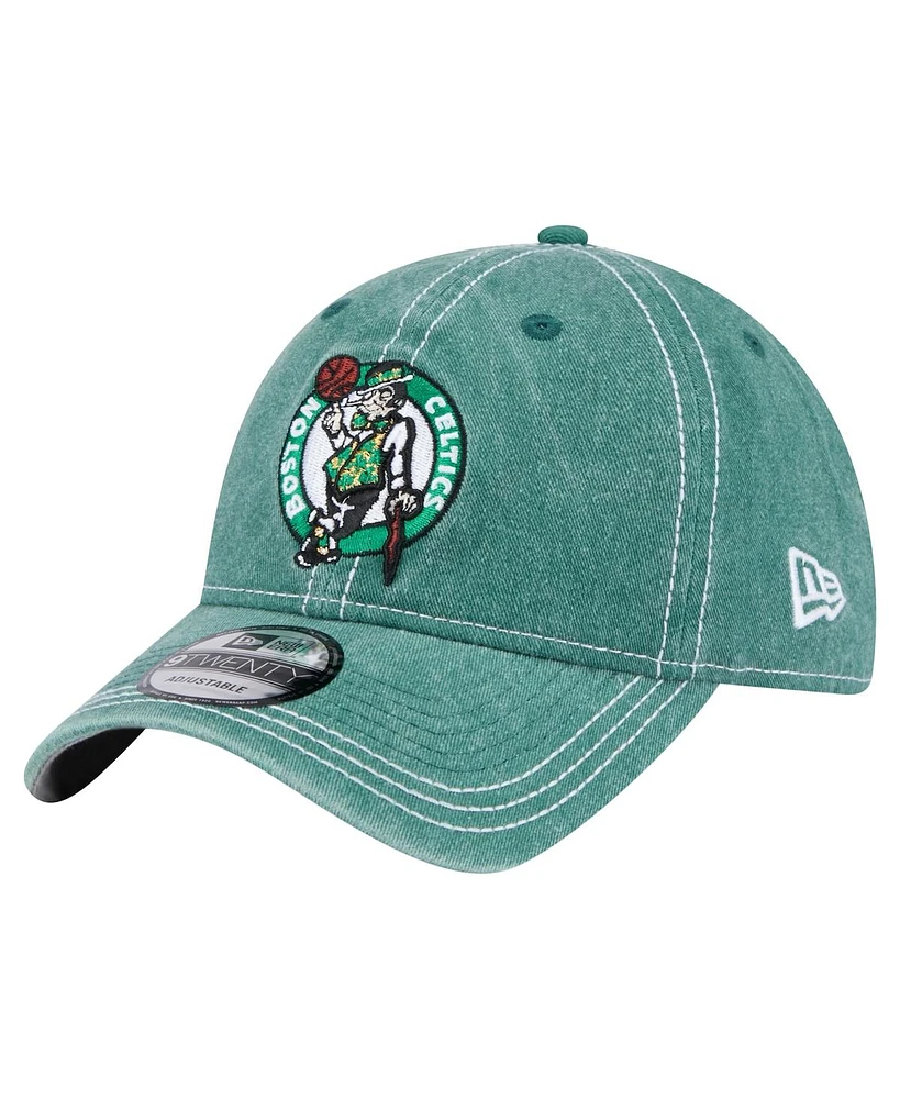 New Era Men's Kelly Green Boston Celtics Pigment Dyed 9TWENTY Adjustable Hat