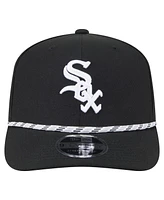 New Era Men's Black Chicago White Sox Multi-Rope 9Seventy Stretch-Snap Hat