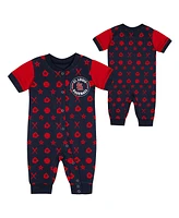 Outerstuff Baby Boys and Girls Navy St. Louis Cardinals Full-Snap Coverall Bodysuit
