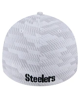 New Era Men's White Pittsburgh Steelers Gameday Graded 39THIRTY Flex Hat