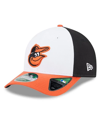 New Era Men's White Baltimore Orioles Player Replica 9Forty Adjustable Hat