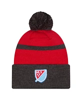 New Era Men's Black Chicago Fire 2025 Kickoff Cuffed with Pom Knit Hat