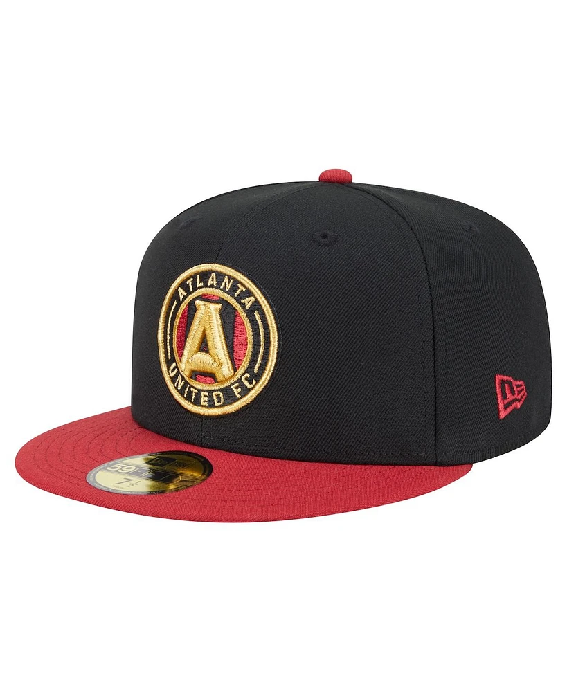 New Era Men's Black Atlanta United Fc 2025 Kickoff 59FIFTY Fitted Hat