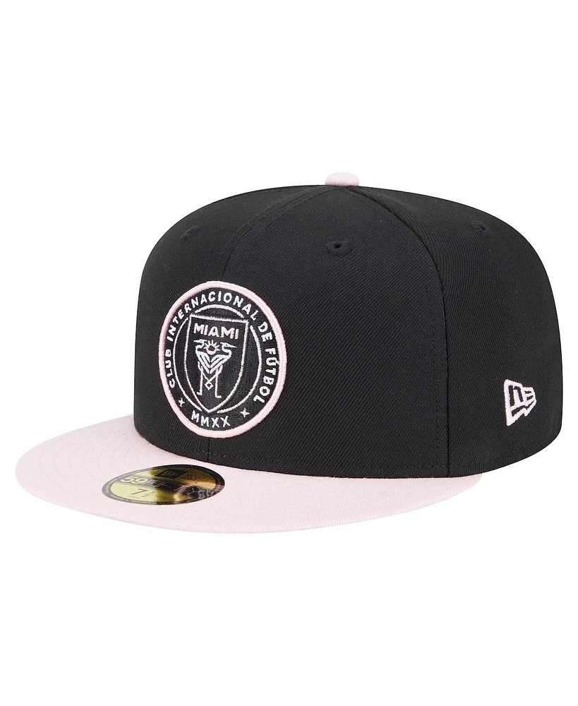 New Era Men's Black Inter Miami Cf 2025 Kickoff 59FIFTY Fitted Hat