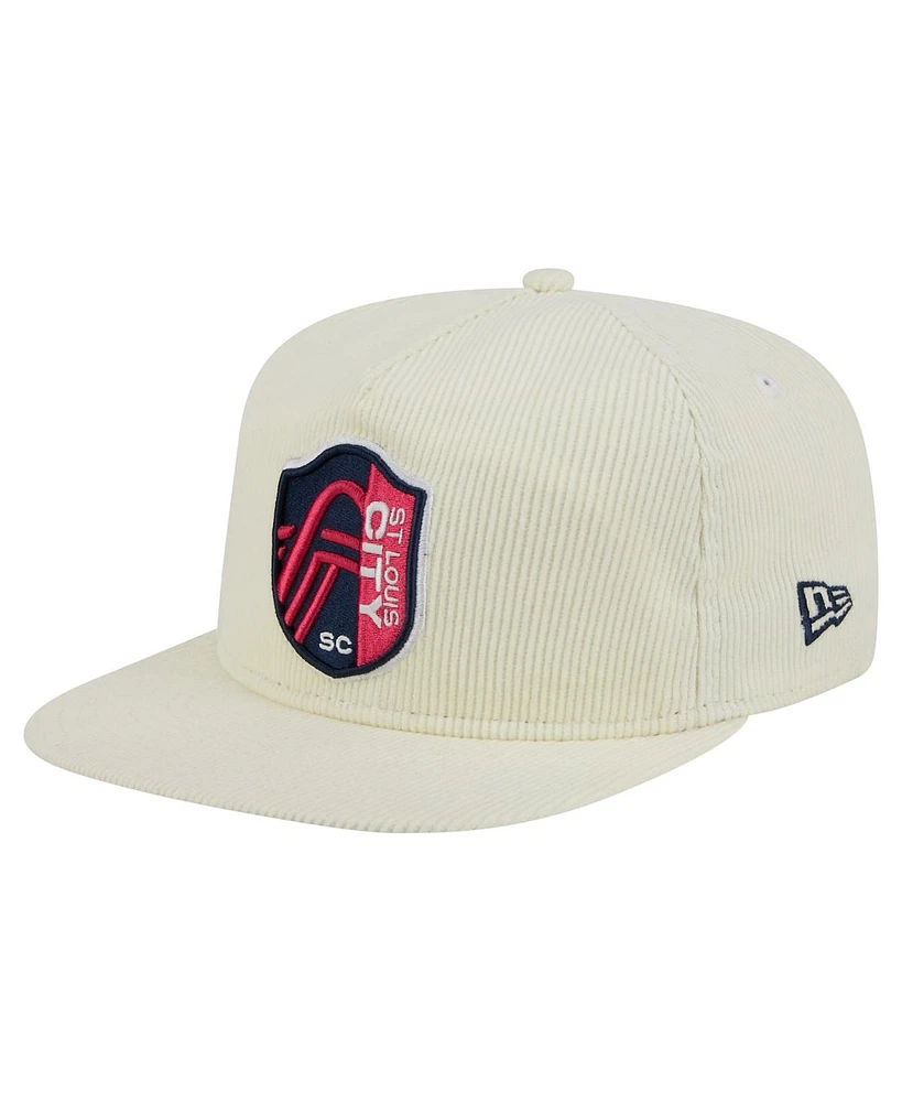 New Era Men's Cream St. Louis City Sc 2025 Kickoff Snapback Golfer Hat