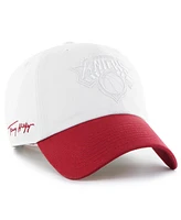'47 Brand Men's x Tommy Hilfiger White/Red New York Knicks Courtside Cleanup Adjustable Hat