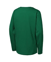 Outerstuff Big Boys and Girls Kelly Green Philadelphia Eagles Super Bowl Lix Champions Retro Arch Long Sleeve T-Shirt