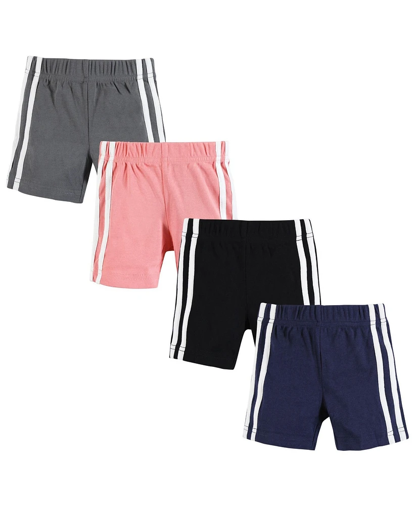 Hudson Baby Boys Shorts Bottoms 4-Pack, Red Navy, 18-24 Months