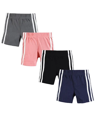 Hudson Baby Boys Shorts Bottoms 4-Pack, Red Navy, 18-24 Months