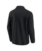 Formula 1 Men's Black Tempo Halftone Grid Badge Raglan Quarter-Zip Pullover