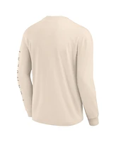 Formula 1 Men's Cream Elements Future Ground Tonal Info Long Sleeve T-Shirt