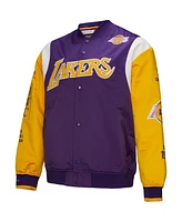Mitchell & Ness Men's and Women's Purple Los Angeles Lakers Vintage Team Origins Satin Full-Snap Jacket