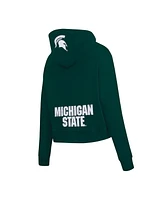 Pro Standard Women's Green Michigan State Spartans Game Day Sequin Full-Zip Hooded Jacket
