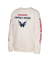 Outerstuff Big Boys and Girls Cream Washington Capitals Star Power Pullover Sweatshirt