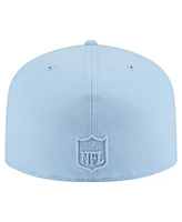 New Era Men's Light Blue Detroit Lions Color Pack A-Frame 59FIFTY Fitted Hat