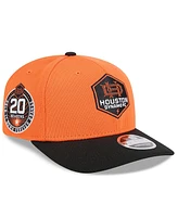 New Era Men's Orange/Black Houston Dynamo Fc 2025 Jersey Hook 9SEVENTY Stretch-Snap Hat