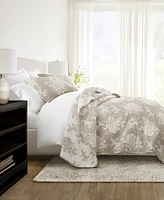 ienjoy Home Distressed Bouquet Reversible 3-Pc. Quilt Set